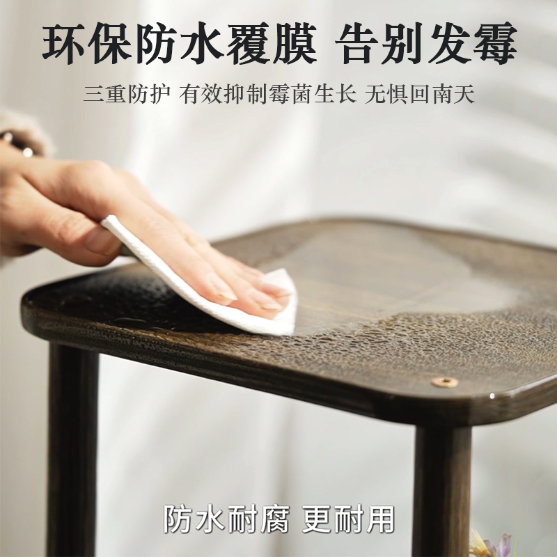 新中式花架真香！落地式置物架颜值爆表，家里瞬间高级感拉满！