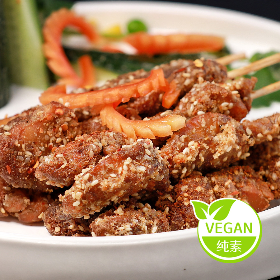 纯素食柏辰上上签植物肉排！吃出健康感，素肉烤肉也能香到爆