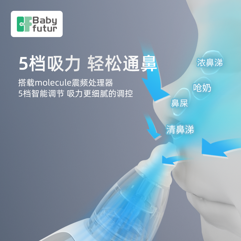 babyfutur二合一电动吸鼻器：宝宝鼻塞救星，宝妈必备神器！