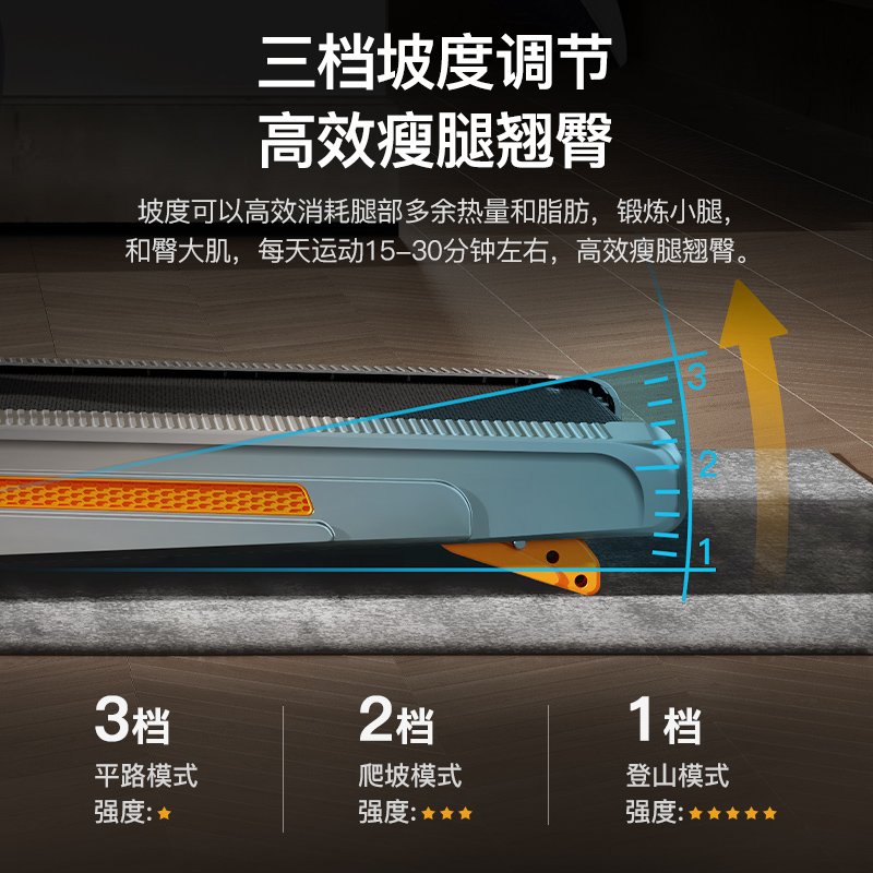 平板跑步机家用款小型新款：家庭燃脂神器，静音健身新体验！