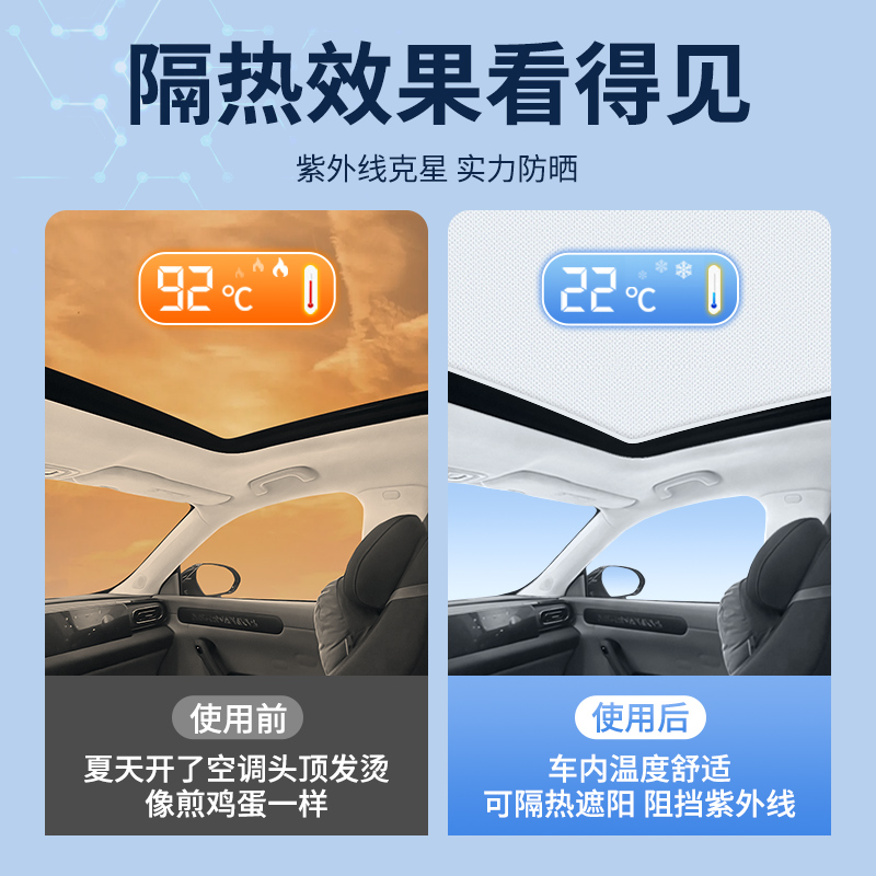 零跑C01/C11天窗遮阳帘：夏日行车必备防晒神器