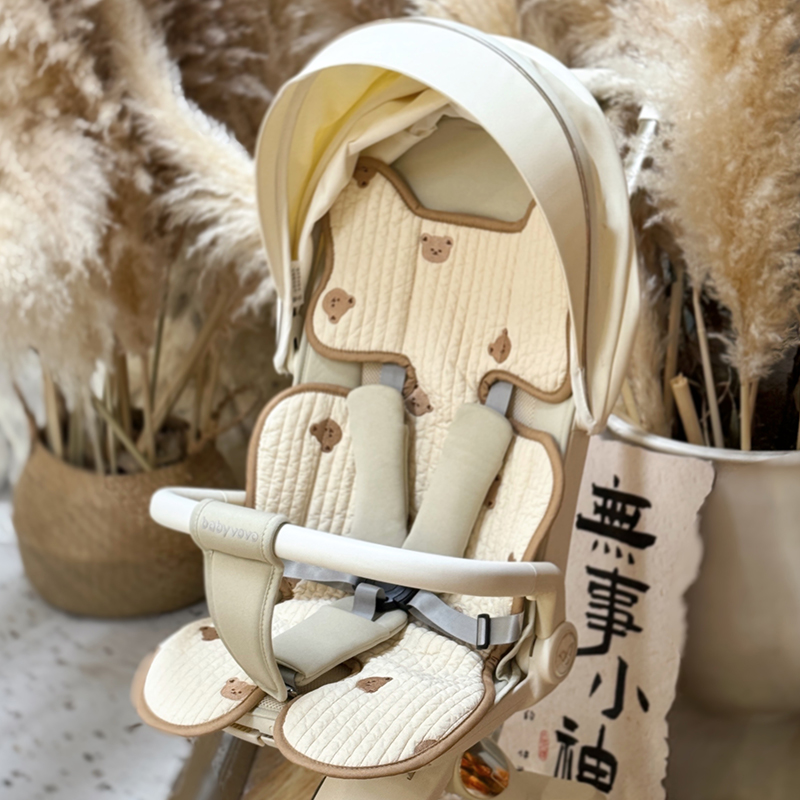 四季通用婴儿车垫：宝宝推车的遛娃神器，春夏款纯棉座垫，宝妈必备！