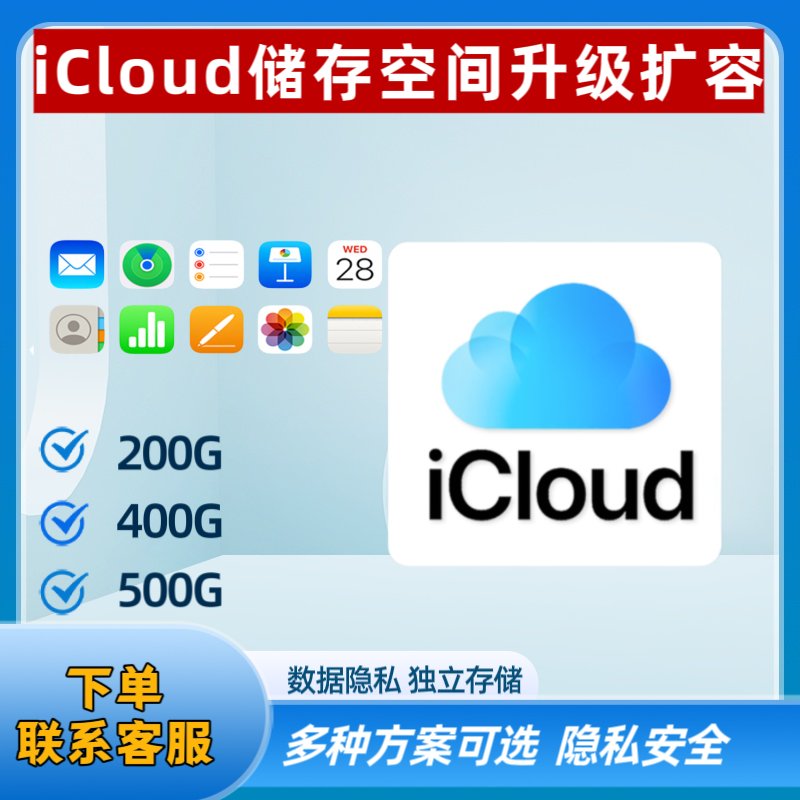 iCloud储存空间升级扩容：200G、400G、1TB拼车家人共享，你的云端生活大升级！