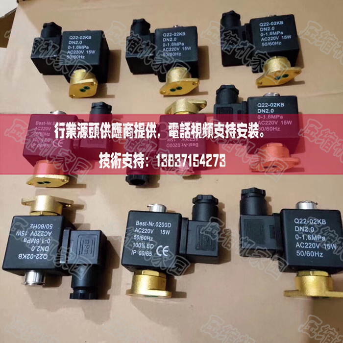 红五环LG15BZ电磁阀：让你的小型固定螺杆空压机焕然一新！