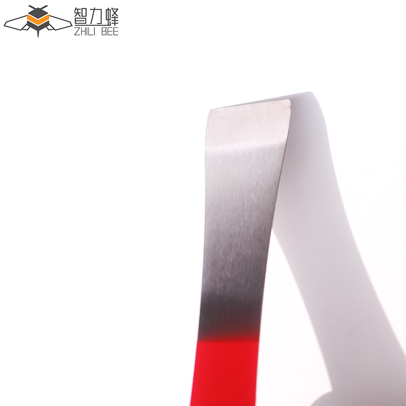 不锈钢起刮刀：半红漆平口起刮刀，养蜂人的必备神器，巢框清洁新利器！