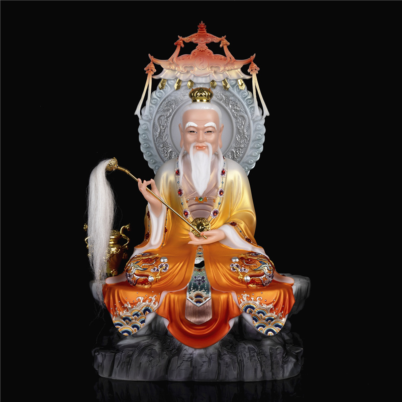 50cm手工佛像莲花生大师！供奉家里太有氛围感了！这尊神像我直接跪了