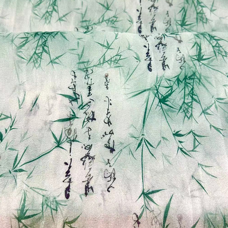 喷绘半透纱幔太绝了！展会茶会神器，古画背景美到窒息✨