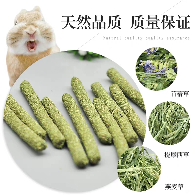 苜蓿棒棒糖：宠物磨牙新风尚，龙猫兔子豚鼠磨牙零食大揭秘！