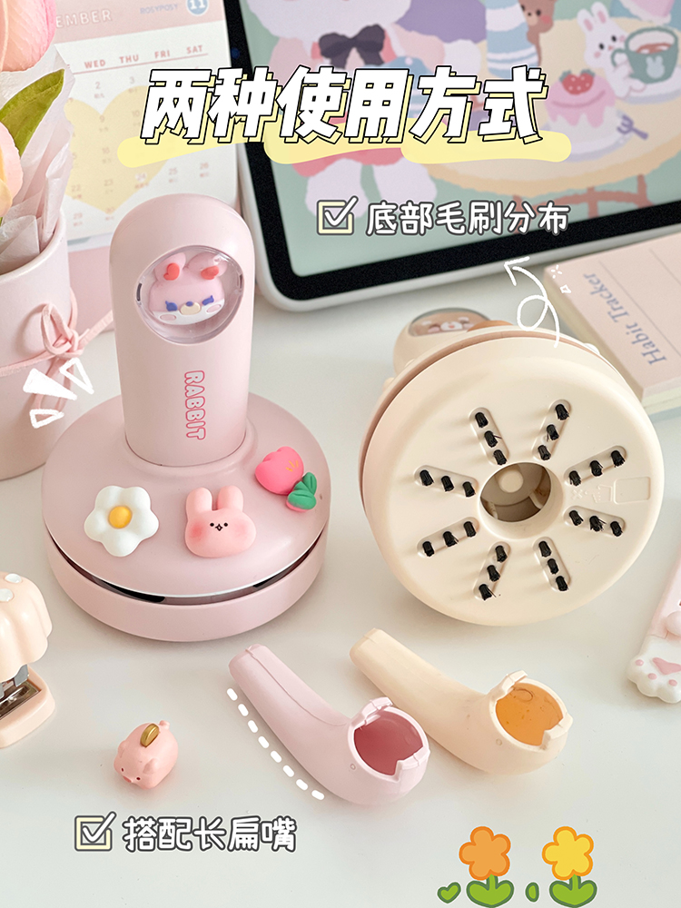 日本进口精工小型吸尘器：学生桌面橡皮屑清理神器，USB充电超方便！⚡️