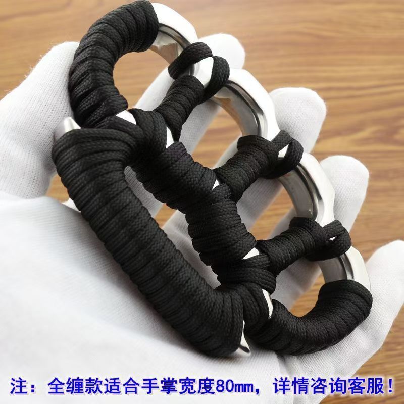 加厚不锈钢纯钢指虎四指虎拳扣防身神器，户外必备安全守护者️