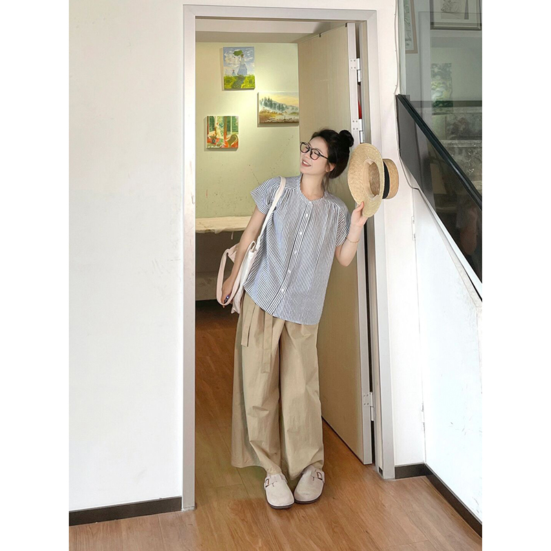 鹿西法式天丝亚麻两面穿小衫：夏日清凉新风尚，轻松驾驭双面魅力！