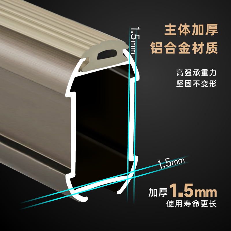 现代简约衣柜里的奢华秘密：高档皮质衣帽间衣架杆，阳台衣杆法兰座横杆大揭秘！