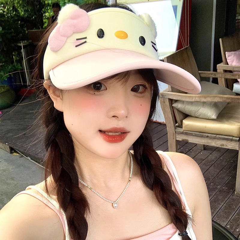 HelloKitty夏季防晒空顶帽：让你的夏日出行既防晒又可爱！