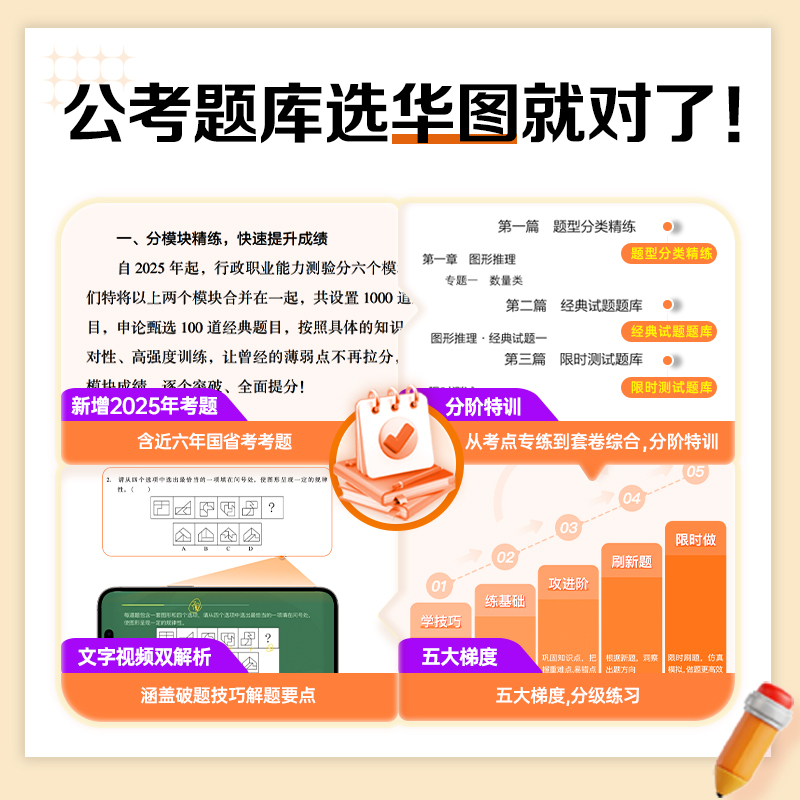华图2026年行测五千题+申论100题：公考路上的超级宝典