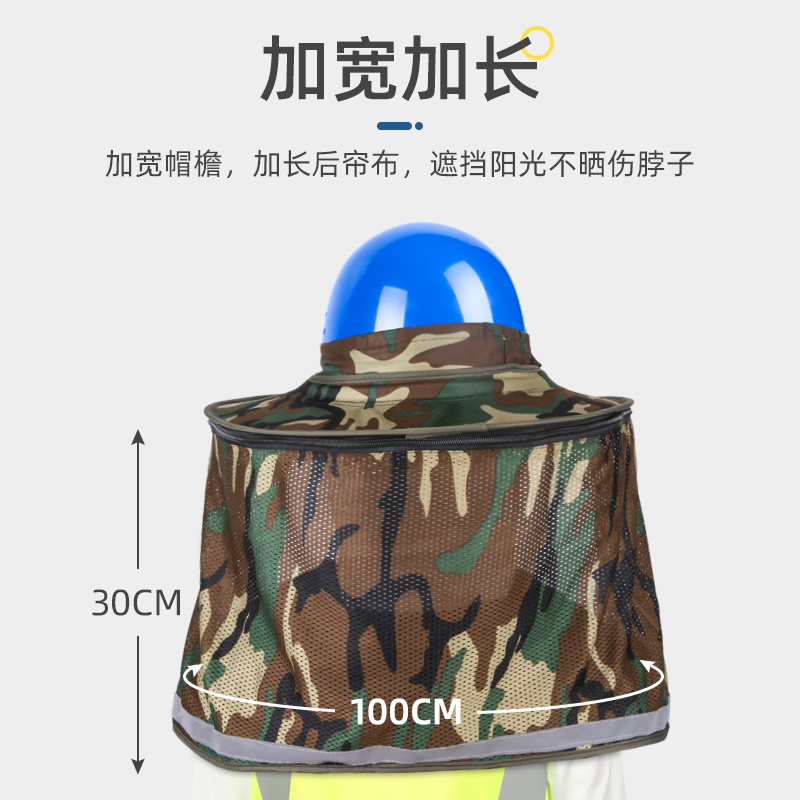首盾安全帽遮阳帽檐：工地施工必备，夏日防晒神器！️☀️