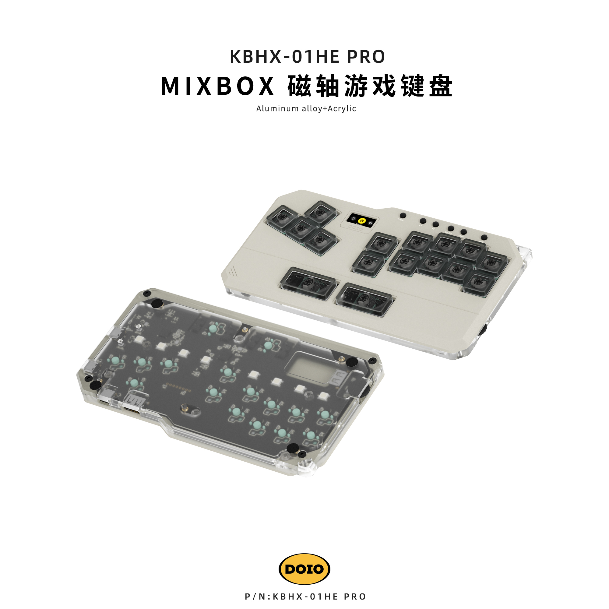 DOIO迷你Hitbox MIXBOX：专为街霸6和拳皇打造的终极游戏键盘与摇杆组合