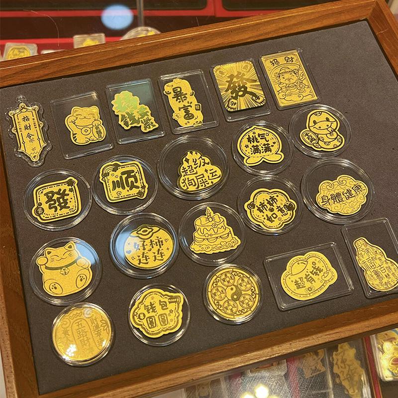 水贝大福黄金手机贴纸999足金！公主请发财，好柿连连2025爆款伴手礼