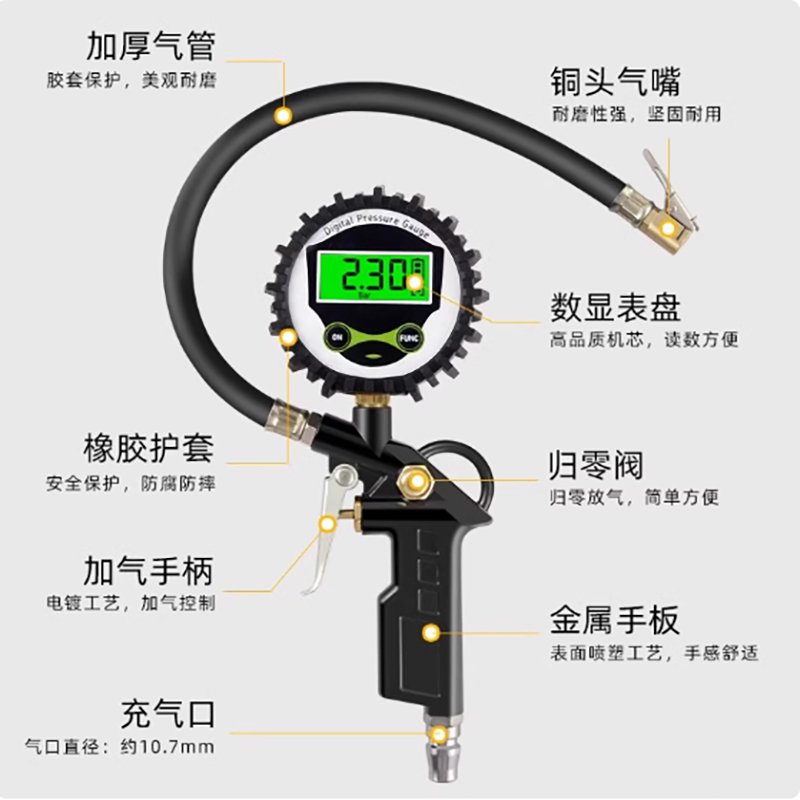 高精度汽车胎压表：守护行车安全的秘密武器️