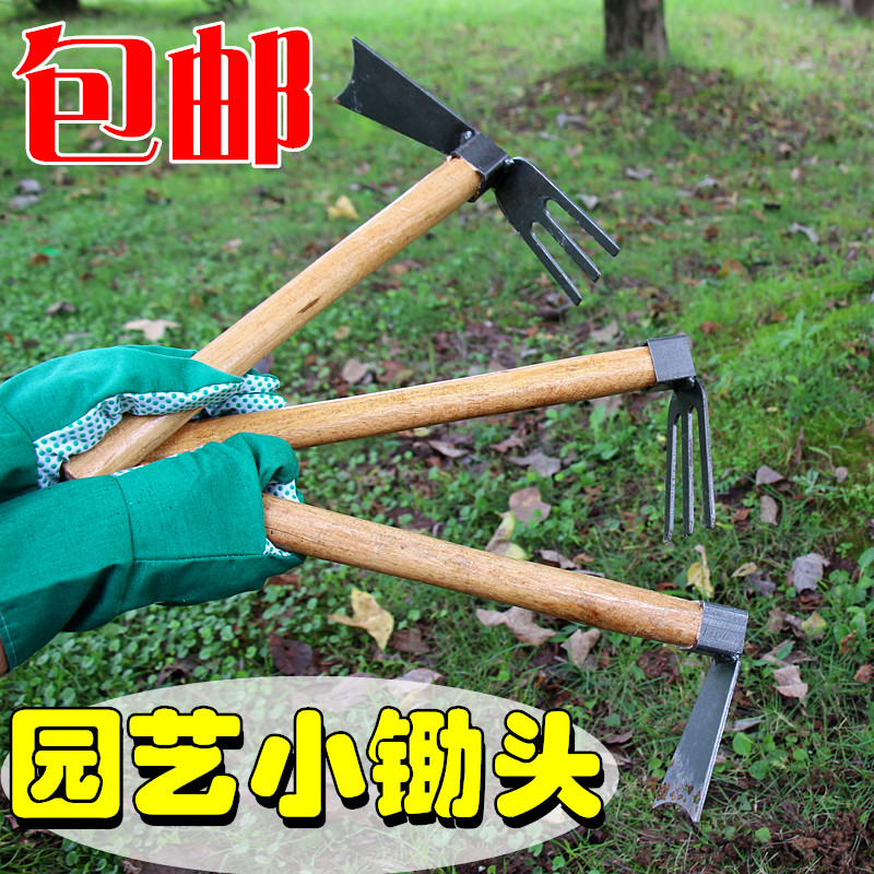 全钢锄头多功能开沟神器：农用挖土种菜挖地加厚老式工具翻土挖笋锄，种田必备利器！