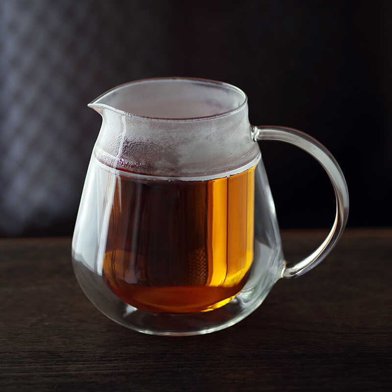 玻璃公道杯600ml双层隔热大号茶海：泡茶神器，茶艺爱好者的福音！