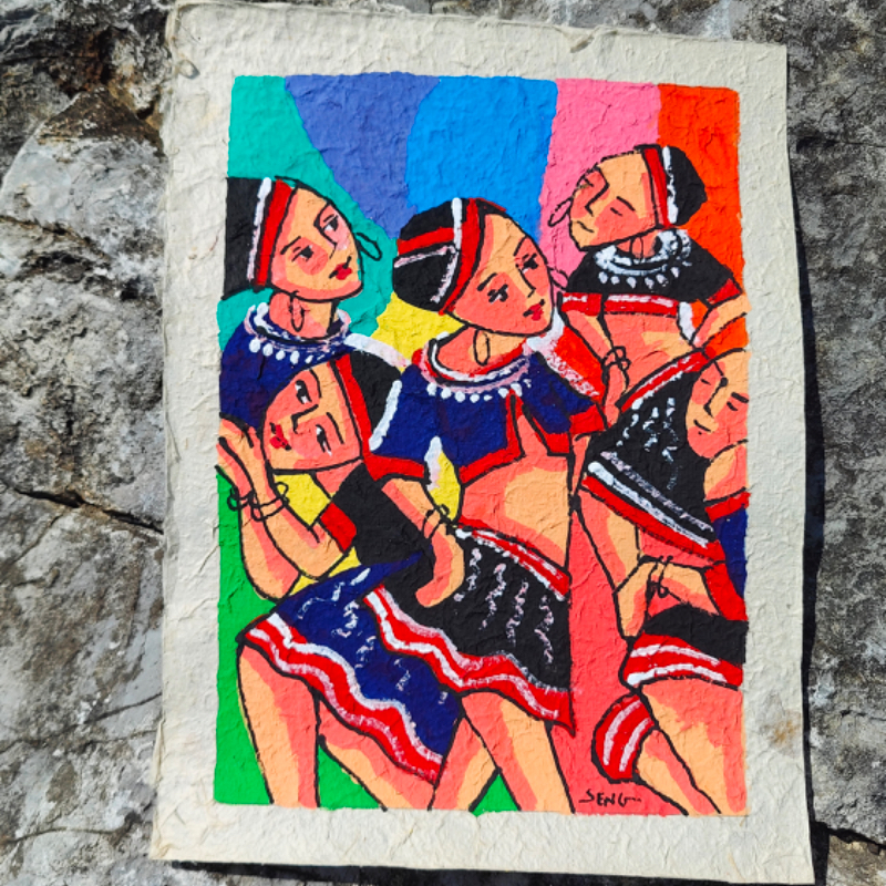 小众艺术装饰画：手绘抽象民族风画像，点亮你的生活空间！