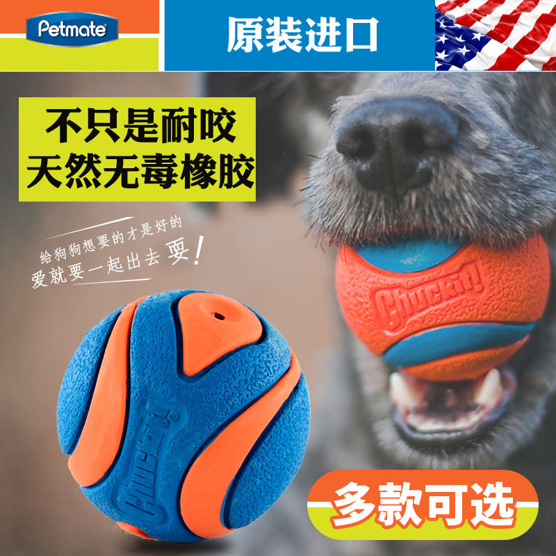 美国Petmate Chuckit狗狗玩具橡胶球：萌宠必备，互动发声，训练好帮手！