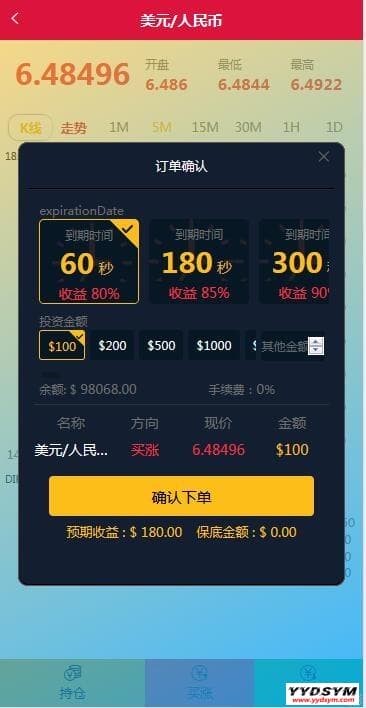 三种语言白色汇汇通微盘程序源码