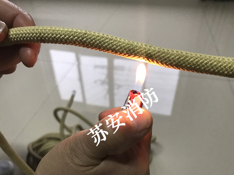 消防逃生神器！凯夫拉绳芳纶高温绳真的太强了！救命这绳子也太牛了吧