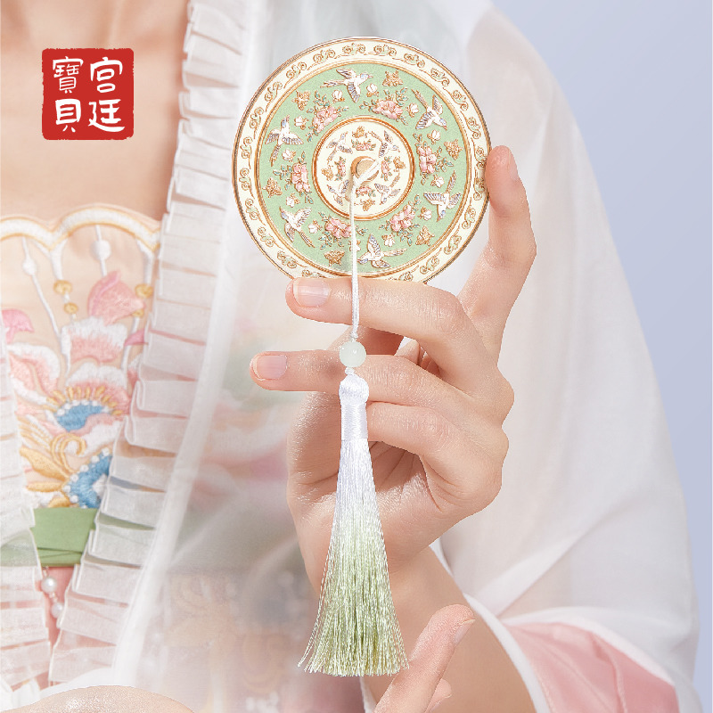 故宫淘宝：凤穿牡丹古风镜子，传承千年美学的生日礼物！