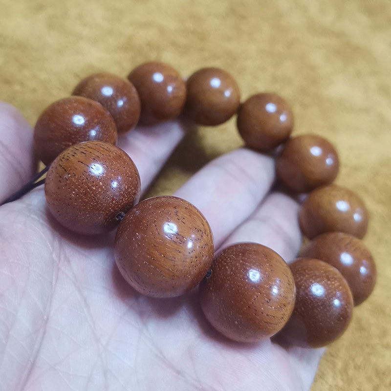 青陌黄连木树根料佛珠手串！这波文玩圈炸了！超绝手工料满到爆