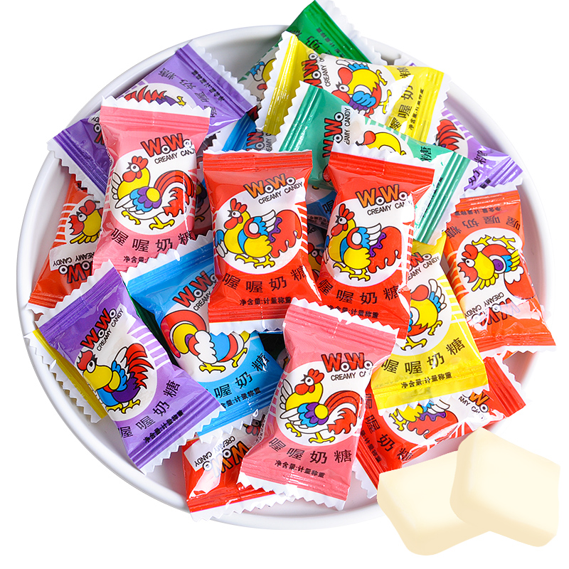 wowo喔喔奶糖：甜蜜来袭，让你一口接一口的网红软糖果零食