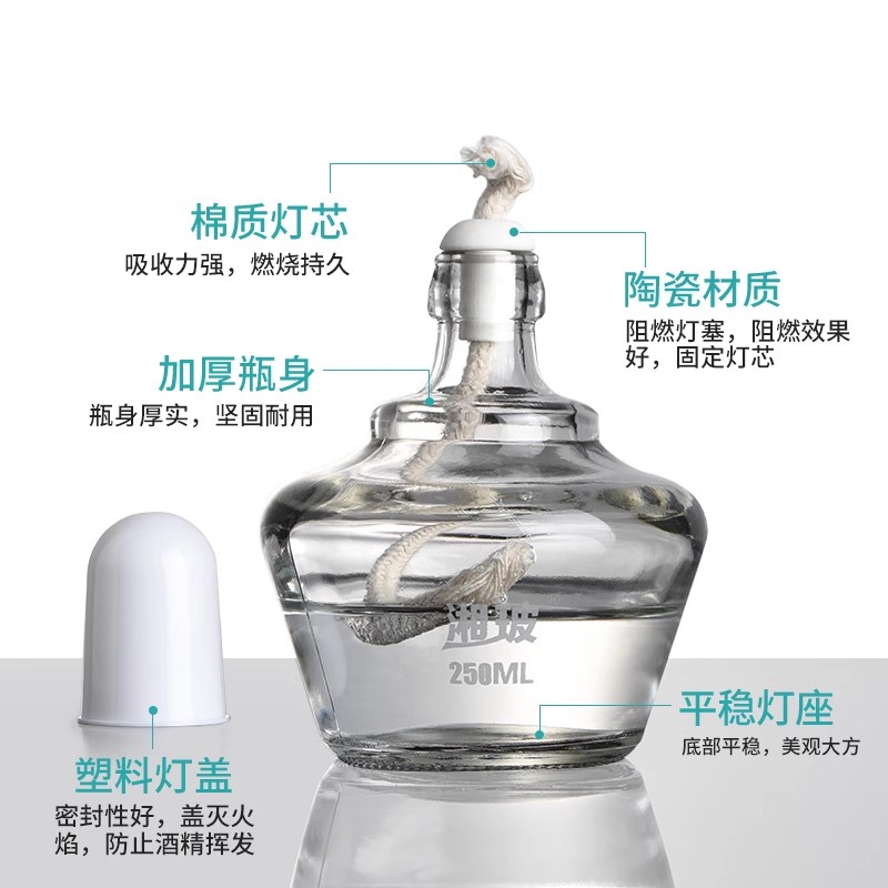 湘玻实验玻璃酒精灯：实验室加热必备神器，三脚架石棉网搭配使用指南