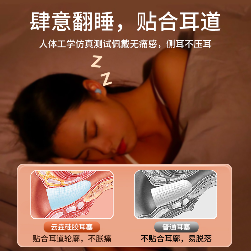 硅胶耳塞：静享一夜好眠，告别噪音困扰！