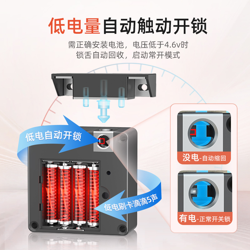 免开孔抽屉柜锁：智能储物新宠，隐形锁暗藏玄机！