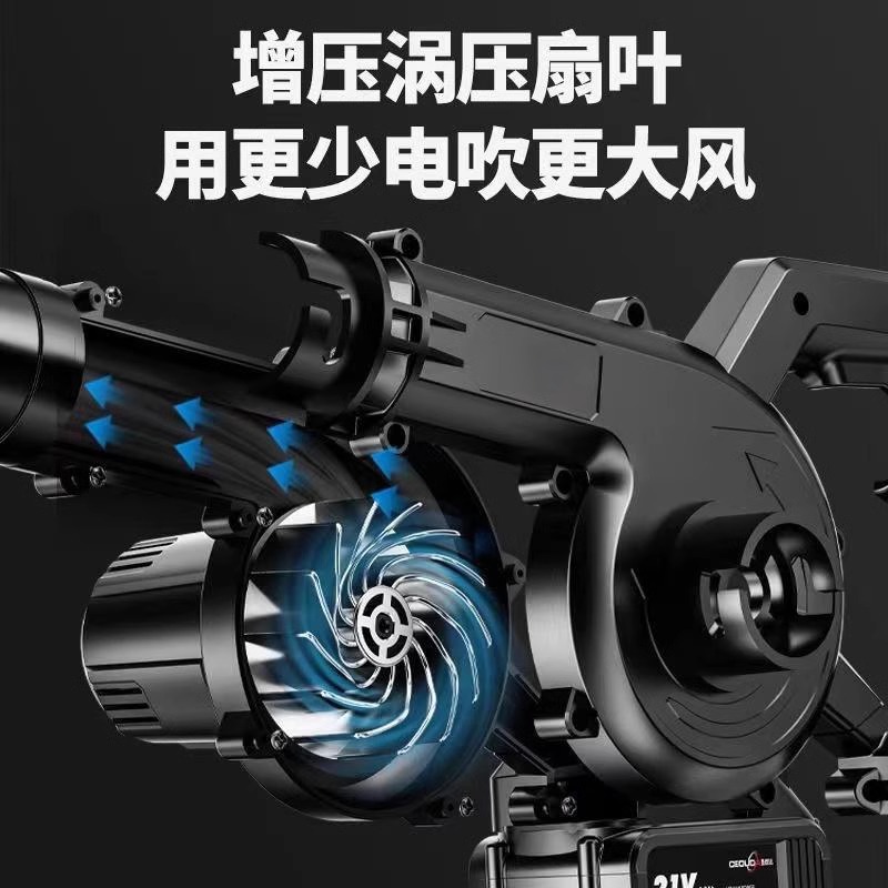充电式小型锂电鼓风机：大功率工业两用，电脑车载清吸灰除尘器，你的多功能神器！
