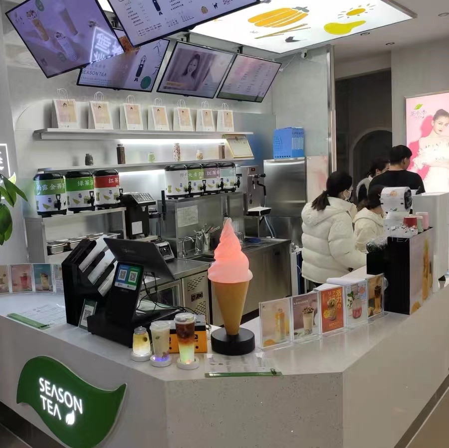 蒂姆超大冰激凌模型太绝了！七彩变色灯箱+奶茶模具，甜品控狂喜！✨