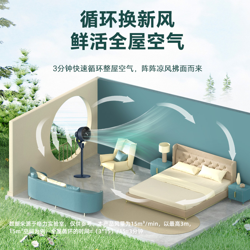 格力296循环扇：宿舍必备神器，省电大风力，让你清凉一夏！