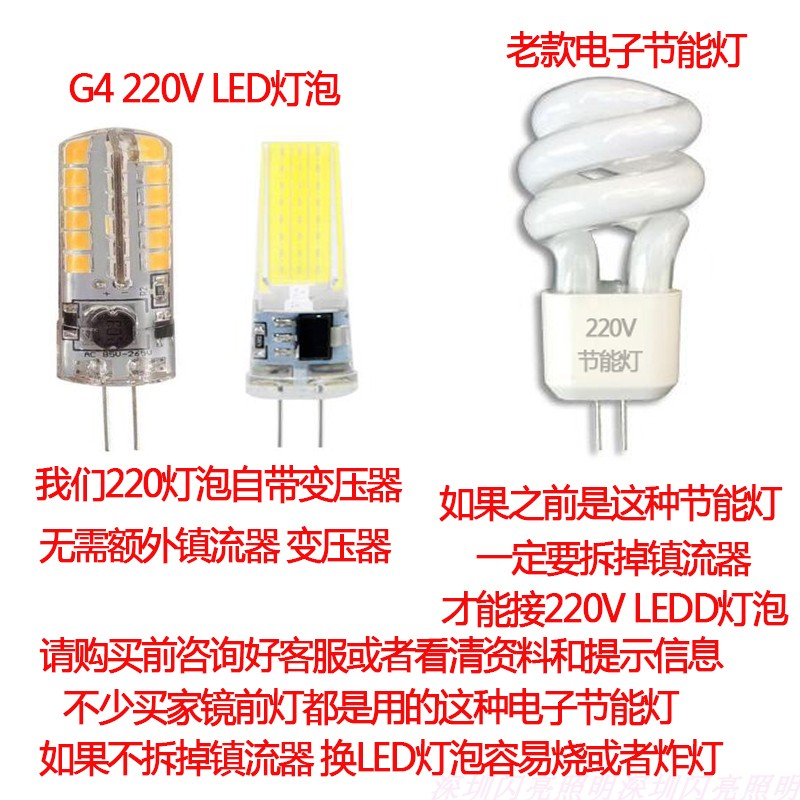 镜前灯灯泡：照亮你的美，节能又时尚的G4小螺旋型灯珠✨