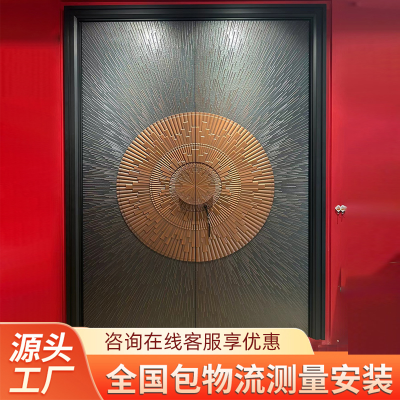 盼盼防盗门真香警告！轻奢风铸铝门，防爆防盗还能当艺术品？！