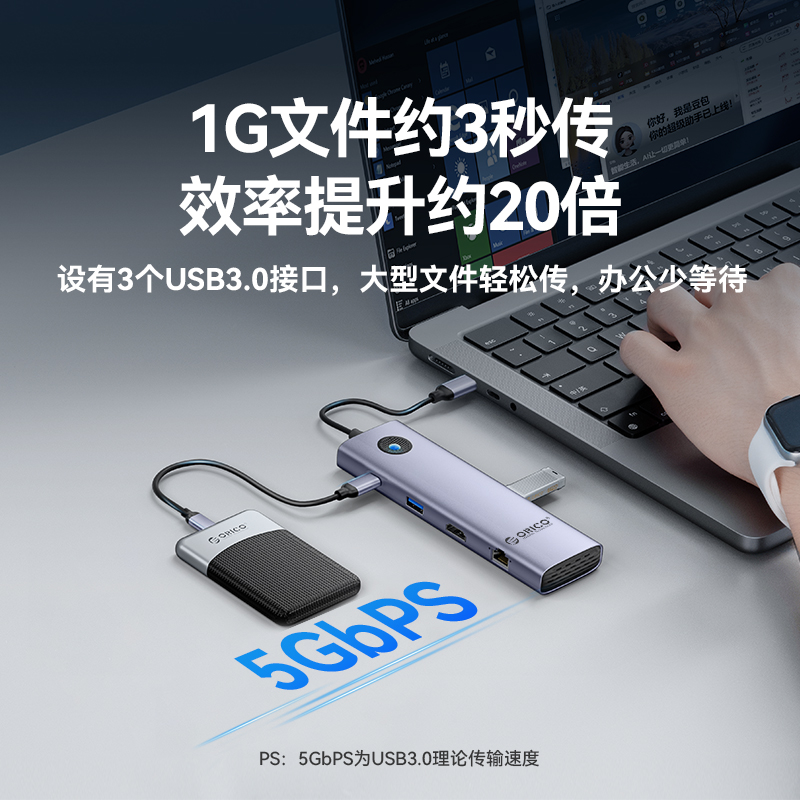 奥睿科Type-C拓展坞：Mac mini &amp; MacBook的终极扩展神器！