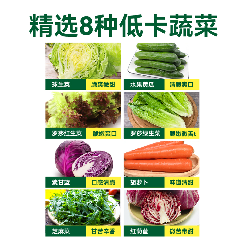 【绿行者】蔬菜沙拉轻食：8种混合蔬菜的清爽革命，你准备好了吗？