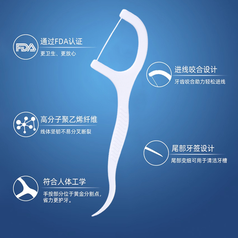 500支10盒剔牙签家用超细牙线棒盒装高档卫生一次性安全剔牙神器，牙齿清洁新风尚！