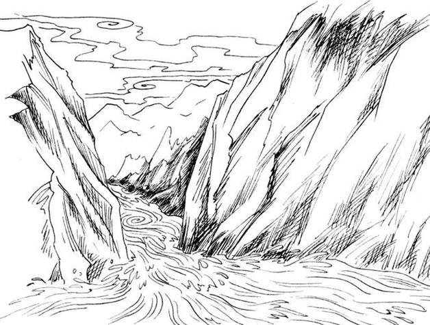 river with sand drawing,River with Sand: A Detailed Exploration