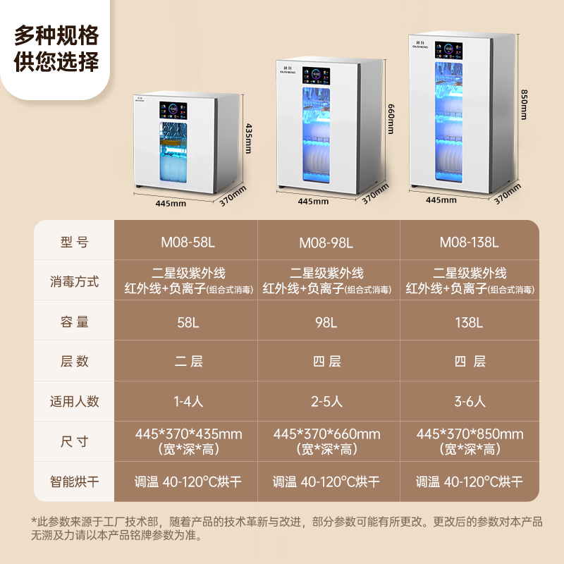 跨境110V消毒碗柜220V家用紫外线消毒柜，让餐具焕然一新！✨