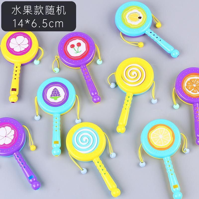 婴儿玩具拨浪鼓：宝宝抓握训练神器，3-6月宝宝必备安抚好物
