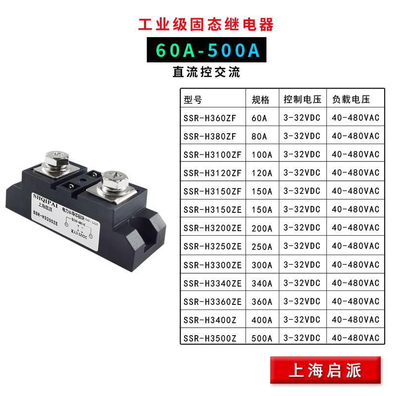 工业级三相固态继电器120A/250A/200A/300A：揭秘大功率控制神器，解锁工业自动化新高度！
