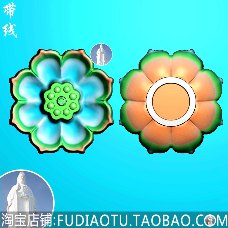 精雕图JDP灰度图BMP浮雕图玉雕图挂件随形正装观音大势至菩萨降龙：雕刻艺术的美学盛宴