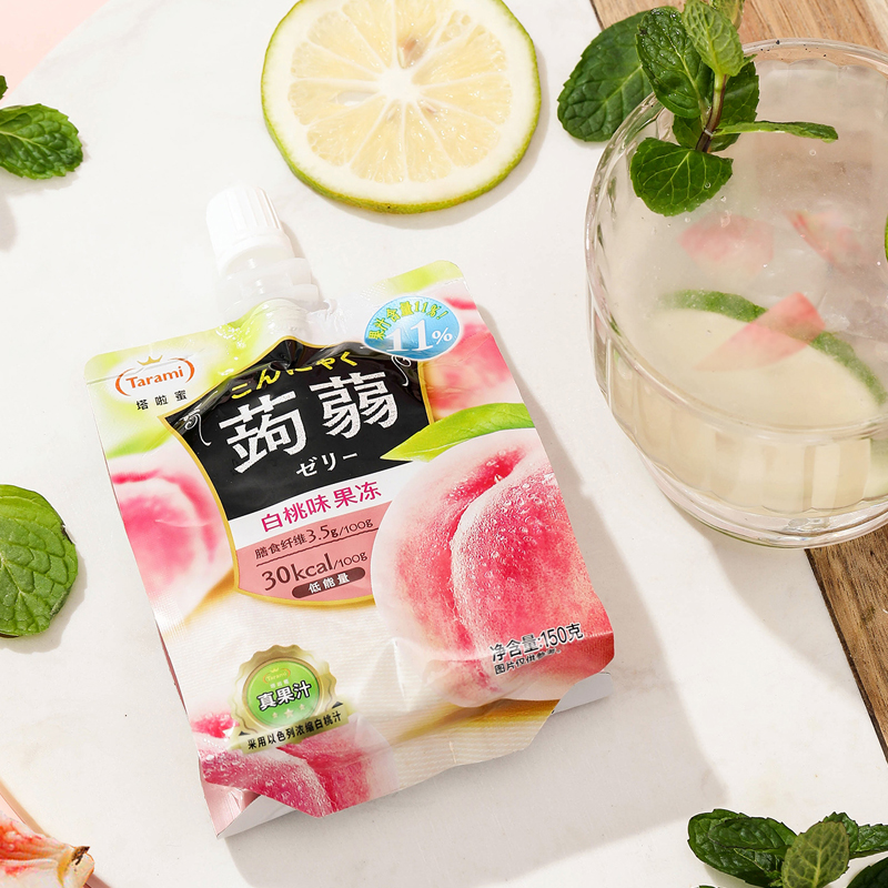 Papi酱同款WAKASHO奇亚籽蒟蒻果冻，低卡美味零食新宠！✨