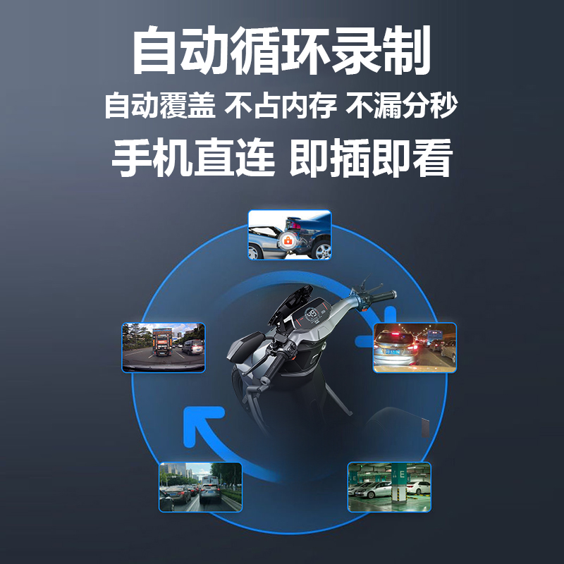 台铃电动车后视镜行车记录仪：安全骑行，记录每一刻！✨