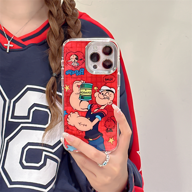 童趣美式卡通iPhone16 Pro保护套，让你的手机瞬间萌翻天！✨